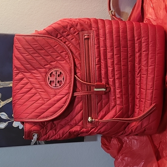 NWT- TORY BURCH Quilted Nylon Backpack